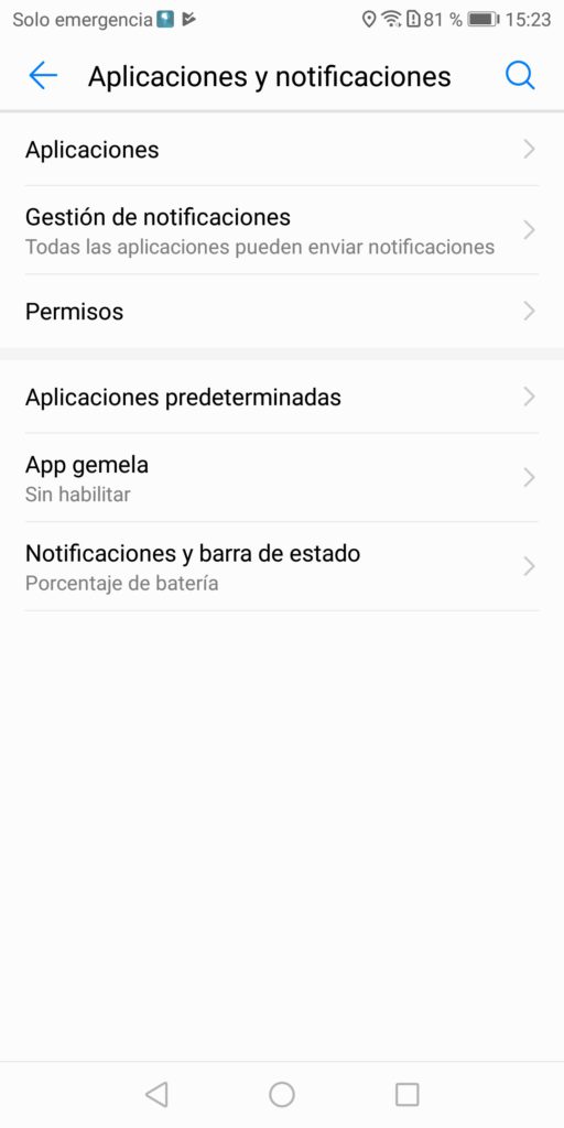 Huawei omision optimizacion bateria 2 Aplicaciones y notificaciones