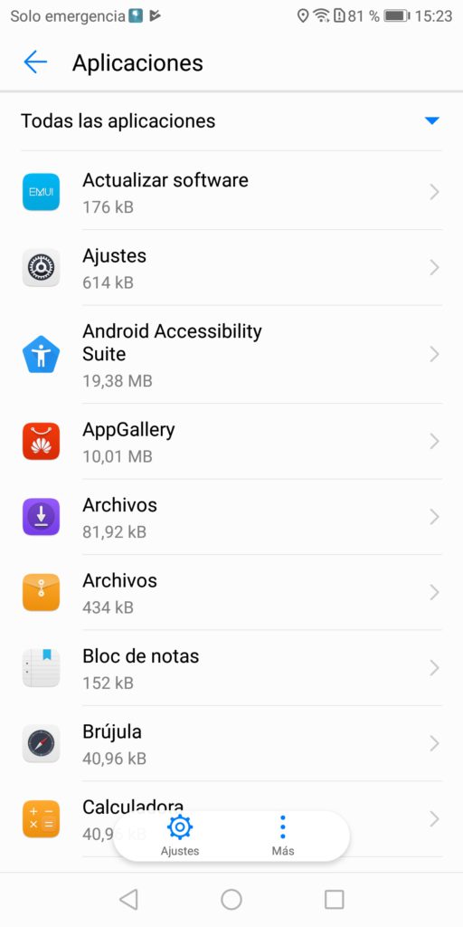 Huawei omision optimizacion bateria 3 Aplicaciones