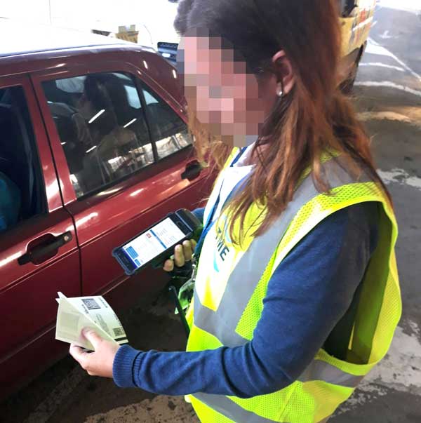 Control de embarque de pasajeros en el Puerto de Algeciras