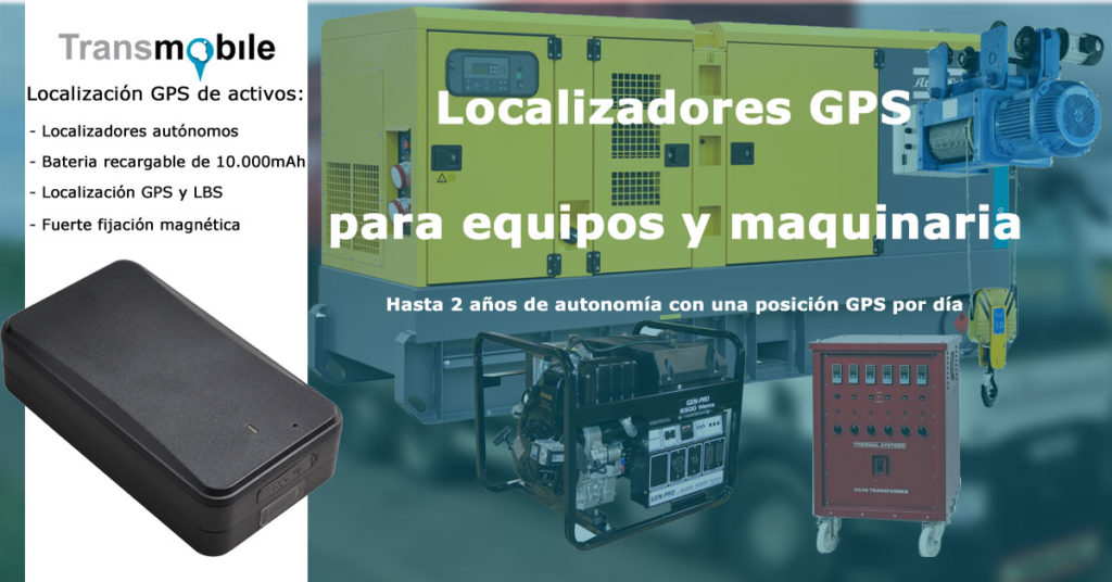 Localizadores GPS para equipos y maquinaria